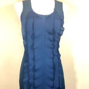 Ark and Co Navy Ruffled Dress